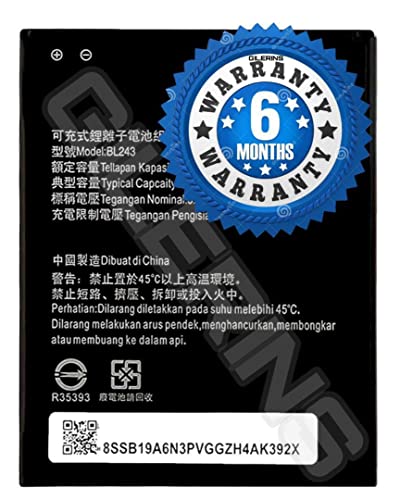 Image of GILERINS Original BL243 Battery for Lenovo K3 Note K50a40 / A7000 A5500 A5600 A7600-M Battery with 6 Month Warranty and high Capacity Battery Backup.