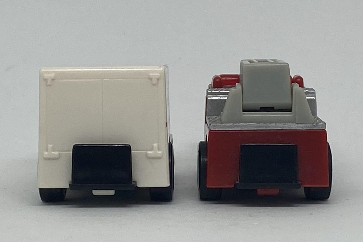 ●チョロQ 消防車 はしご車 mini type Ⅱ ミニカー Amazon.co.jp: ミニミニ チョロQ 消防車 救急車 2台セット はしご車