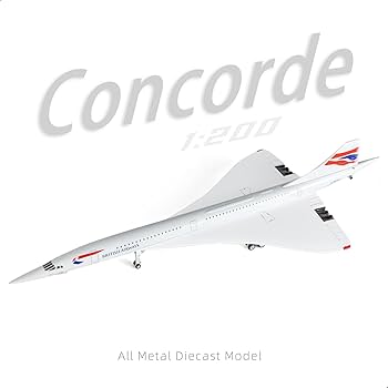 Amazon.com: QIYUMOKE 1/200 Scale Concorde British Airways Diecast