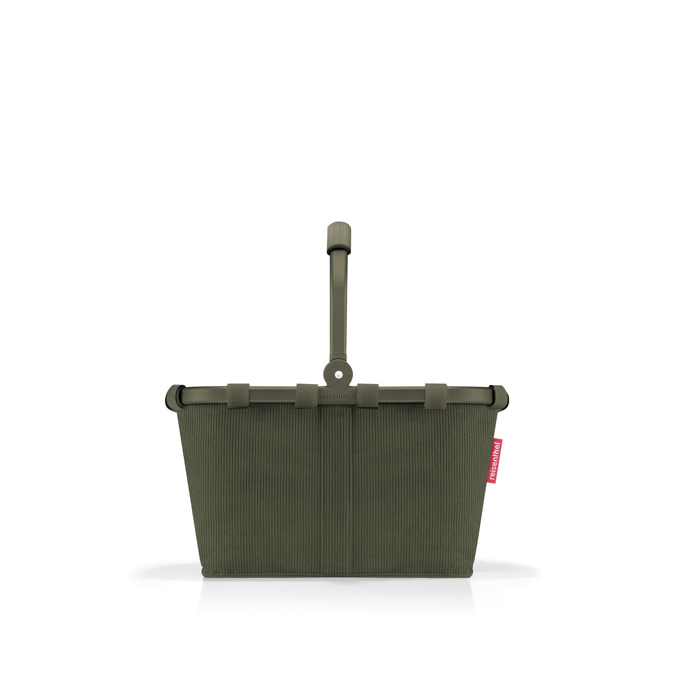 reisenthel carrybag XS cord dark matcha – Stabiler Einkaufskorb mit praktischer Innentasche – Elegantes und wasserabweisendes Design