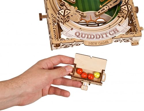 Miniatura 4 de UGEARS mecánico de madera 3D rompecabezas modelo Quidditch Pinball Kit de construcción