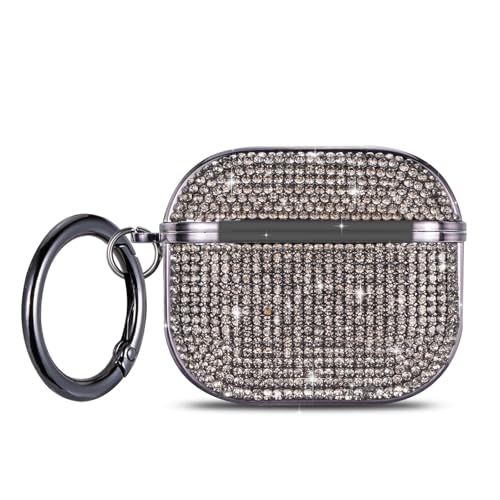 QYFZXLV - AirPods Pro 3 (2025) �ی�P�[�X �L���L������f�U�C�� ���O�W���A���[�ی�J�o�[ Air Pod Pro ��3����p ���f�B�[�X �K�[���Y (�u���b�N)