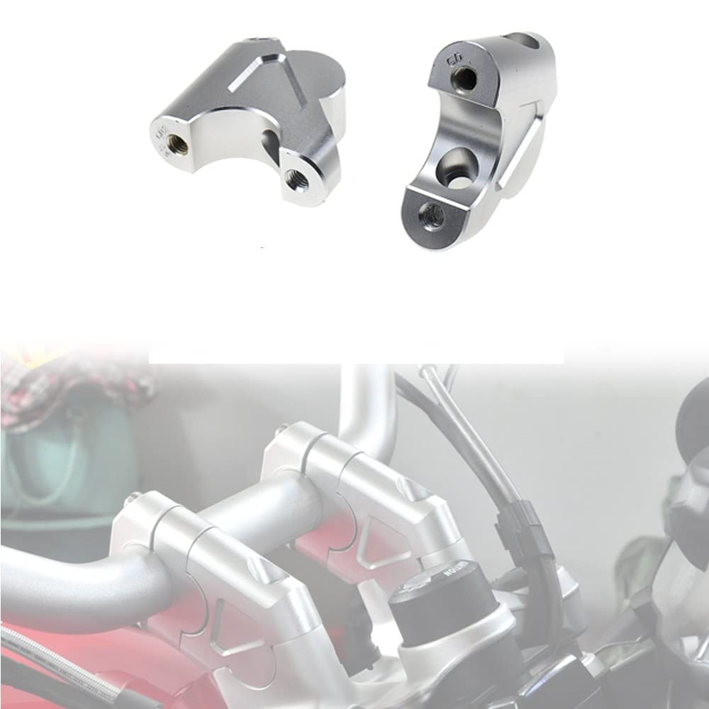 Pince Riser Guidon Carrfan Pour BMW R1200GS/1250GS - Rehaussement 32mm, Aluminium CNC