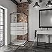 Schulte D19442-F 68 31 Paroi de douche accès d'angle avec portes coulissantes, verre dépoli light, profilé noir, variable de 75x75 à 90x90 x 180 cm