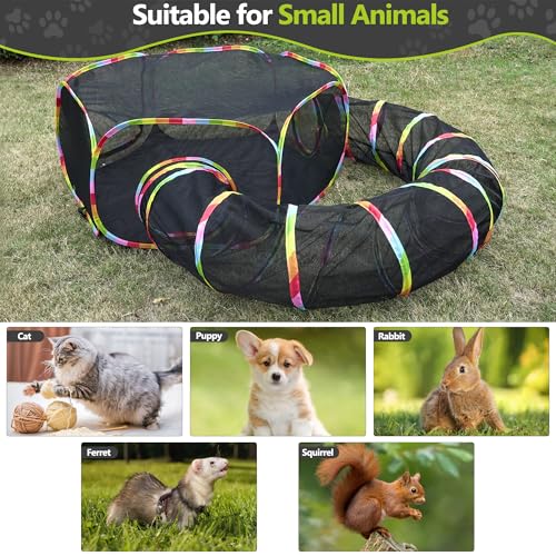 Naielfopet Recintos para gatos ao ar livre com armazenamento de saco, cercadinho portátil para gatos
