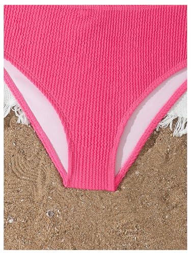 Image of RoseSeek Girl's 2 Piece Padded Bathing Suit Wireless Starfish Swimsuit Spaghetti Strap Vacation Beachwear Set