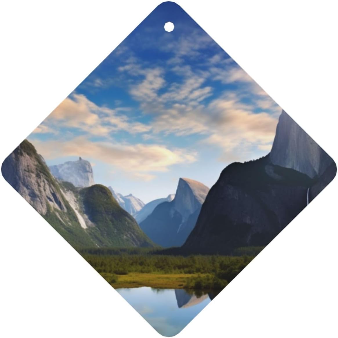 Car Air Freshener 24 PCS National Park Hanging Car Air Fresheners Auto Interior Decor Card Freshener Strong Scented Card Lavender Cars Scents for Office Bedroom Close Drawer Square