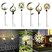 Practical Garden Tools Solar Lights Stake Sun，Sun Moon Flame Night Lighting，Solar LED Flame Light，Waterproof Retro Iron Garden Lawn Lamp，Garden Yard Landscape Decor (Size : 05)