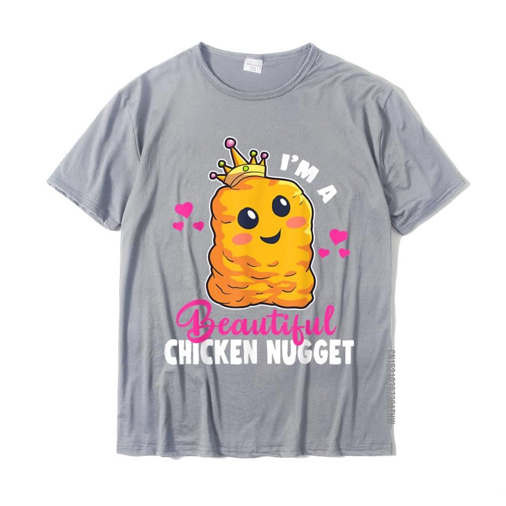 GenericFashion Shirts I&'m A Beautiful Chicken Nugget Kawaii Nug Life Nuggets T-Shirt Mens Tops Tees Fashionable T Shirt Cotton Gift (Gray, M)