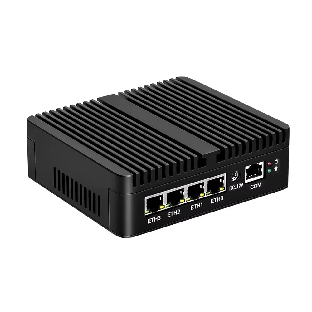 12th Gen Firewall Mini PC, N150, 4x i226-V 2.5G LAN, Fanless Barebone