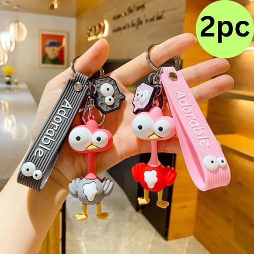 Image of Cute Cartoon BTS Keychain for Girls and Boys - Gift for Army and Kpop Lovers - Bag, Luggage Keyrings, Albums Keys Gifts