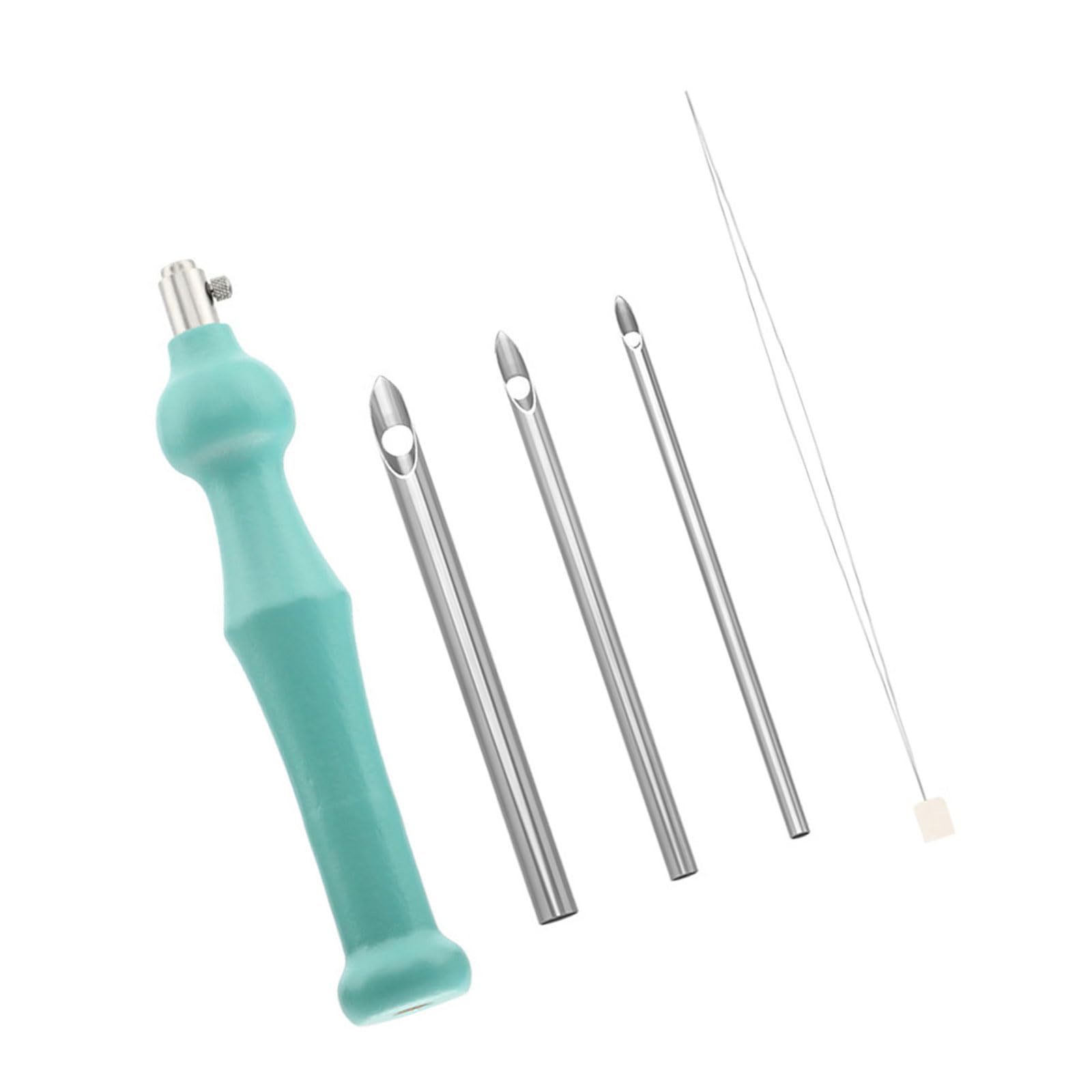 carotoe Punching Needle Embroidery Set for Beginner Stitching Craft, Wood Handle Embroidery Pen for Embellishments Handcraft Needlework