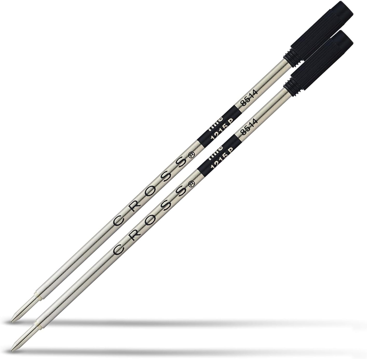 Cross Ballpoint Pen Refill - 2 per Card, Fine Black