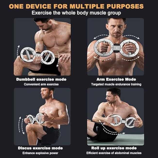 Burn Machine - Spinning Rotator Burn Machine 8 To 15 Pounds Adjustable Drag Spinnings Burn Rotator Machines Trainer 360 Degree Rotating Grips For Wrist Forearm Upper Arm Shoulder Workouts