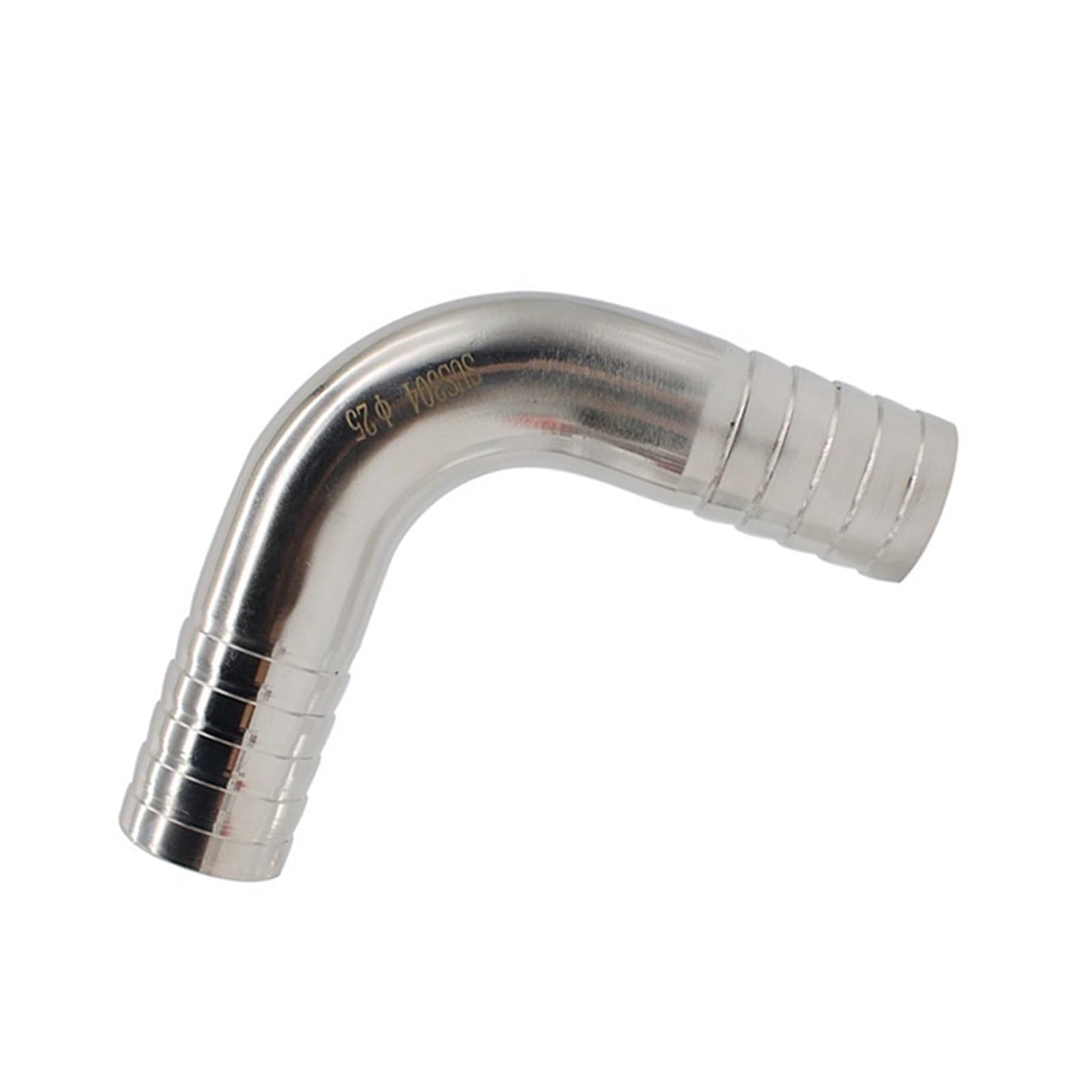 Acoplamiento de codo sanitario de acero inoxidable de 90°, manguera de 12,7 mm a 51 mm (304/316), uso doméstico e industrial (12,7 mm, SUS316L)