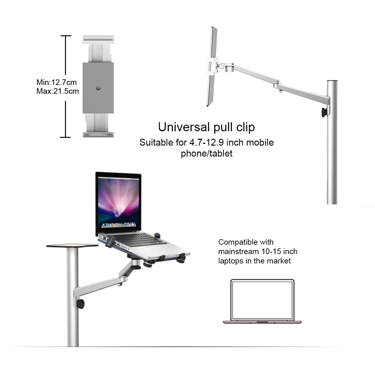 Supporto da pavimento digitale 3 in 1 for ufficio/studio/visione
