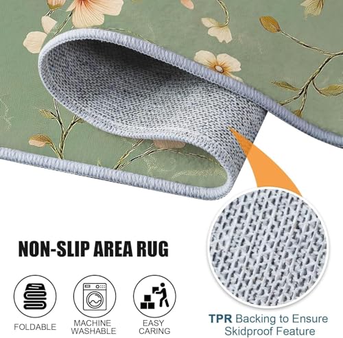 Tapis de chambre poils courts style pastoral de haute qualité 80x150cm - 7