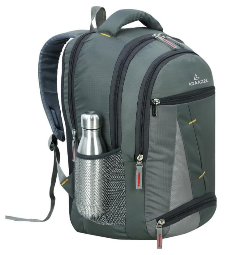 Medium 35L Durable Fancy Modern Unisex School Bag,Ofice Bag,Travel Bag,Cabin Bag,Luggage Bag And College Bag(Grey Tiranga)-image-43