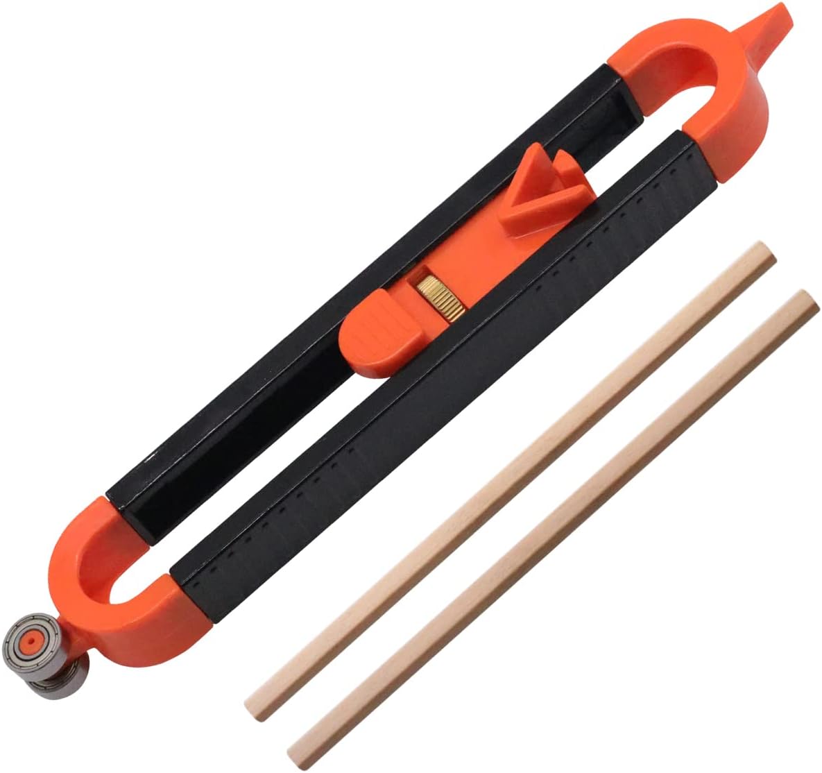 FANGZHE Contour Gauge, 1 Irregular Shape Duplicator and 2 Pencils, Contour Gauge with Lock, Precise Contour Gauge, for DIY Handyman, Construction, Carpet, Tile Laying, Precisely Copy Irregular Shape