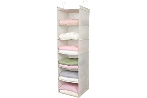 MAX Houser 6 Tier Shelf Hanging Closet Organizer