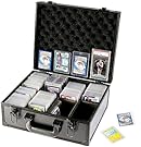 Azamou Toploaders Storage Box fits 3" x 4" 35pt Rigid Card, Trading Cards, Sports Cards，Graded Card ，Rating card， 7 DIY Sponge partition (Holds 600+ Toploaders)