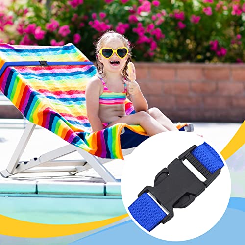 Amylove 12 Pack Towel Bands for Beach Chair Elastic Straps, Multi Colors by Amylove - Used condition - Image 5