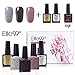 Produktbild Elite99 UV LED Nagellack set uv gel shellac set sock off gel peer off nagellack uv farbgel gel matt nagellack polish 5 Flasche 7.3ml 1 Flasche 10ml