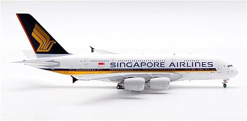 Miniatura 3 de Modelo de avión a escala 1400 para Singapore Airlines StarAlliance Airbus A380 Modelo de avión de aleación adecuado para colección Exquisito regalo