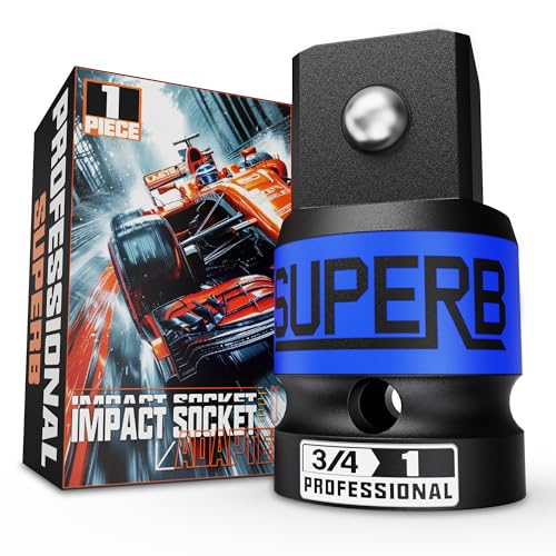 KIRXST Adattatore Bussola 3/4 a 1, Adattatori Chiave Cricchetto, Adattatore per Avvitatore a Impulsi per Chiavi di Riparazione per Automobili