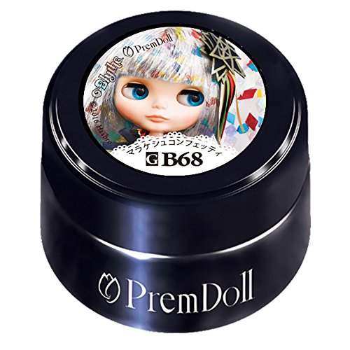 PRE GEL プリムドール マラケシュコンフェッティB68 3g カラージェル UV/LED対応