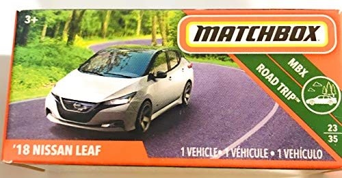 nissan leaf toy car - Matchbox ‘18 Nissan Leaf (White) 91/125 MBX Road Trip 23/35 Power Grab Boxed Die Cast