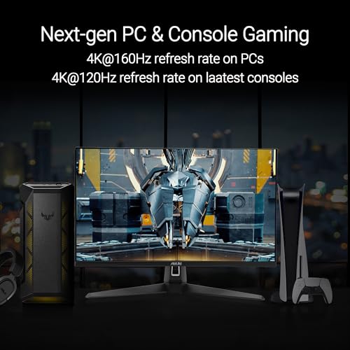 Image of ASUS TUF Gaming 27 inch 4K HDR Monitor (VG27UQ1A) - 160Hz, 1ms, Extreme Low Motion Blur Sync, NVIDIA G-SYNC Compatible, AMD FreeSync Premium, 95% DCI-P3, DisplayWidget, 3 yr Warranty