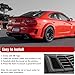 LitMiRaCle Window Louvers for Dodge Charger 2011-2023, Lambo Style Rear Windshield Sun Shade Cover for SXT GT R/T Scat Pack SRT Hellcat Widebody Redeye Daytona All Weather ABS (Carbon Fiber)
