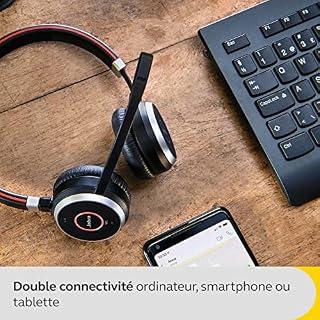 Jabra Evolve 65 SE – Micro-casque stéréo Bluetooth sans fil – Micro à réduction de bruit, autonomie prolongée – Certifié… - Les Beatles, Paul McCartney, John Lennon, RIngo Starr, George Harrison Jabra Evolve 65 SE - Micro-casque stéréo Bluetooth sans fil - Micro à réduction de bruit, autonomie prolongée - Certifié… – Image 3