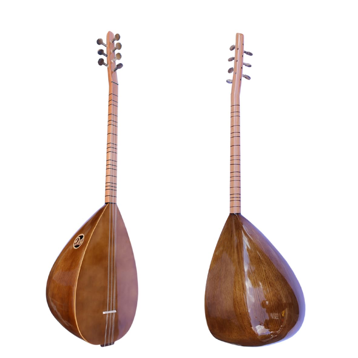 Turkish Short Neck Mahogany Baglama Saz For Sale