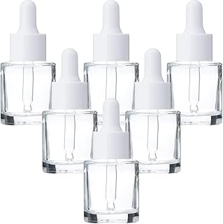 FRCOLOR 6pcs Glass Lotion Bottle Chemistry Dropper Essential Oil Container Refillable Dropper Bottles Empty Lotion Bottles Cosmetic Travel Containers Travel Dropper Bottles Outdoor Bottled