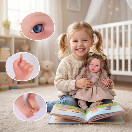 Muñeca Reborn BABESIDE 20 Pulgadas Realista Para Niñas miniatura 4