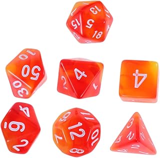 Toyvian 7 Pçs Role Playing Data Jogos De Festa De Aniversário Número Dados Masmorras Dados Poliédricos Dados Acrílicos Para Jogo Festa Jogo Dados Conjunto Acrílico Dados Jogando Dados