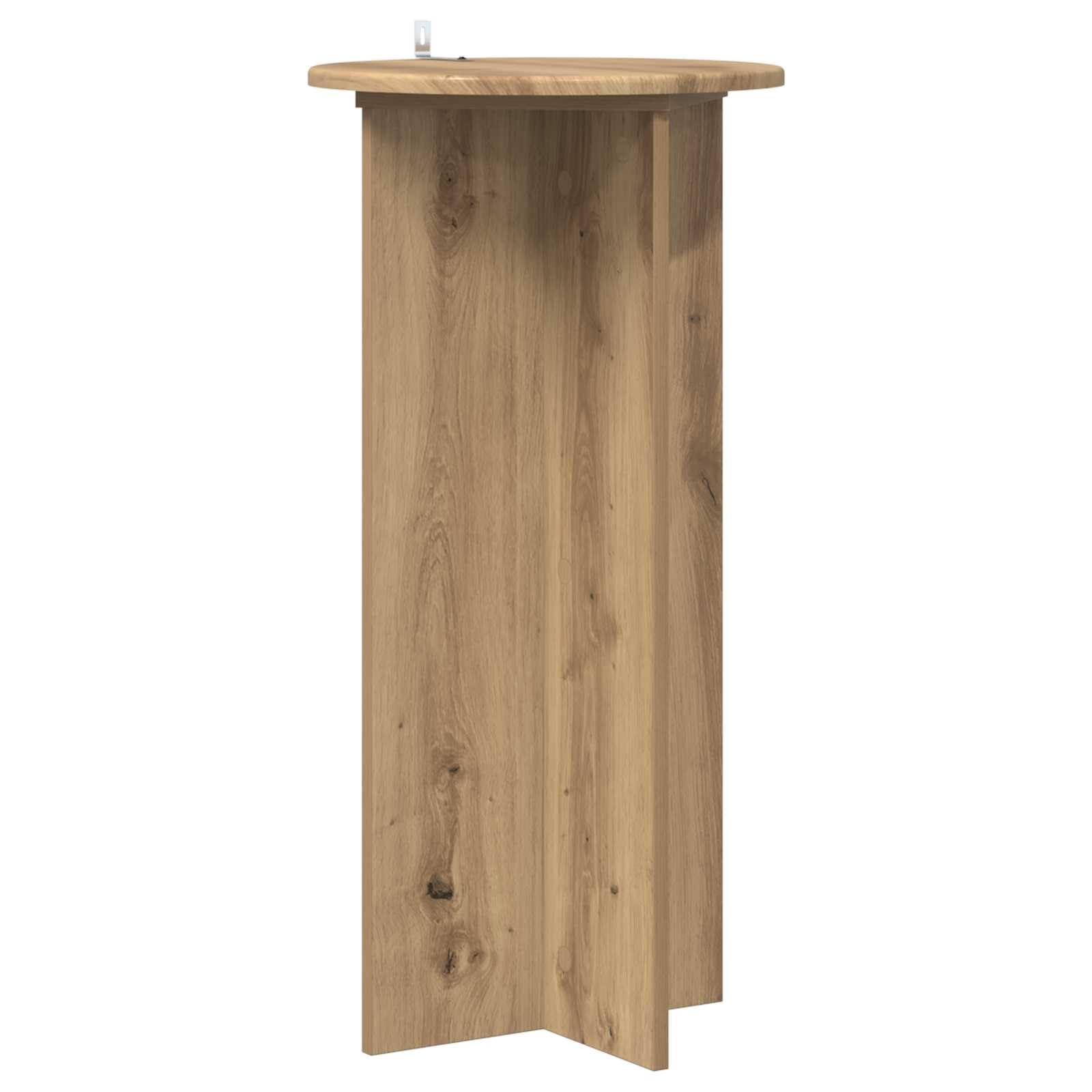 Supporto per piante, 2 pezzi, in legno di quercia artigianale, 40 x 40 x 80 cm, per soggiorno, interni, piante, fiori, scaffale decorativo, stabile scaffale a colonna