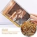 SH.DREAM Liquid Floating Water Golden Glitter Photo Frame with Glitter Liquid for Cute Family Couple Gift (5X7Inch) Golden