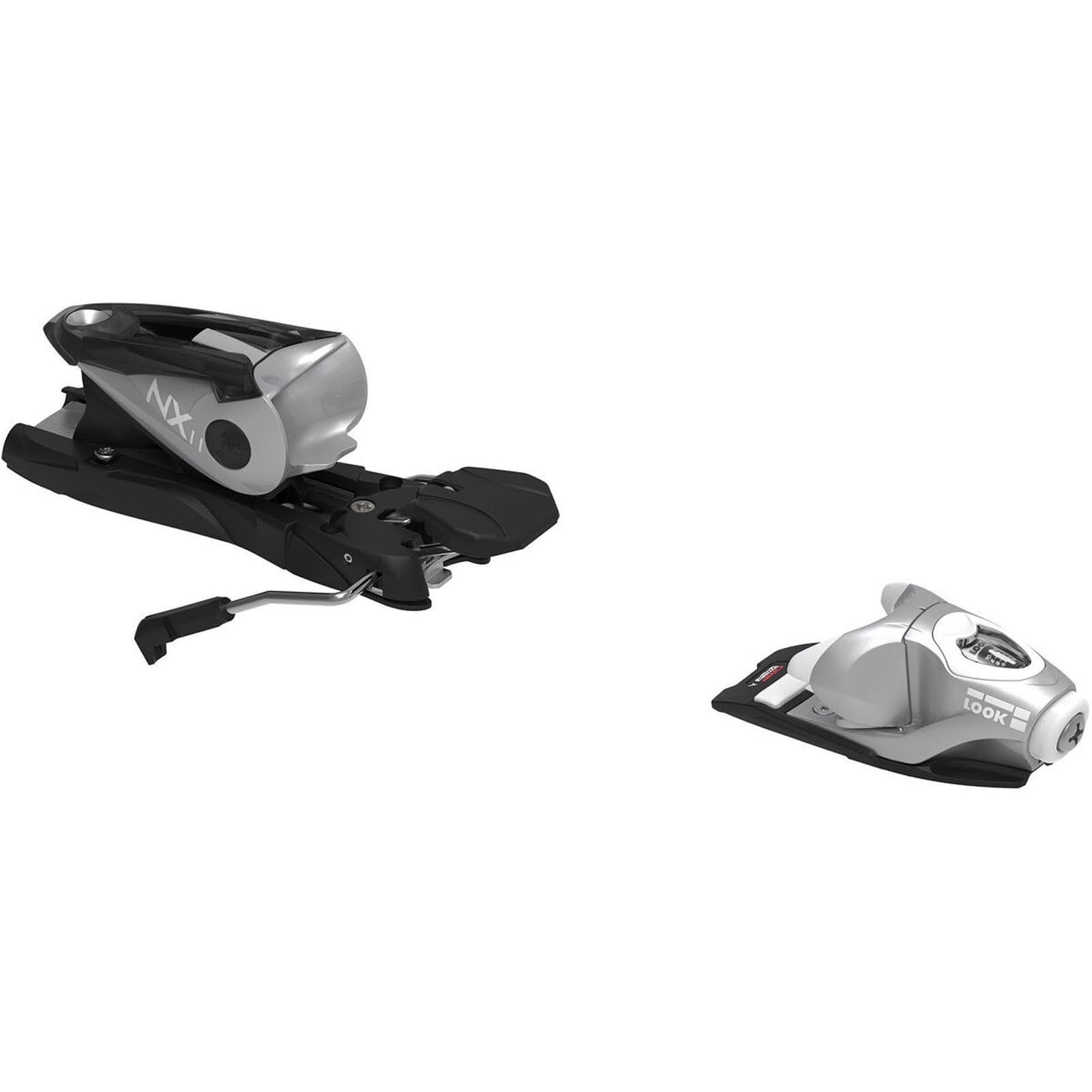LOOK Unisex Adult NX 11 GW B100 FCNAN02 Lightweight Easy Step-in/Step-Out Multi-Directional Release GripWalk Compatible Winter Sport Alpine Ski Bindings, Silver Metal