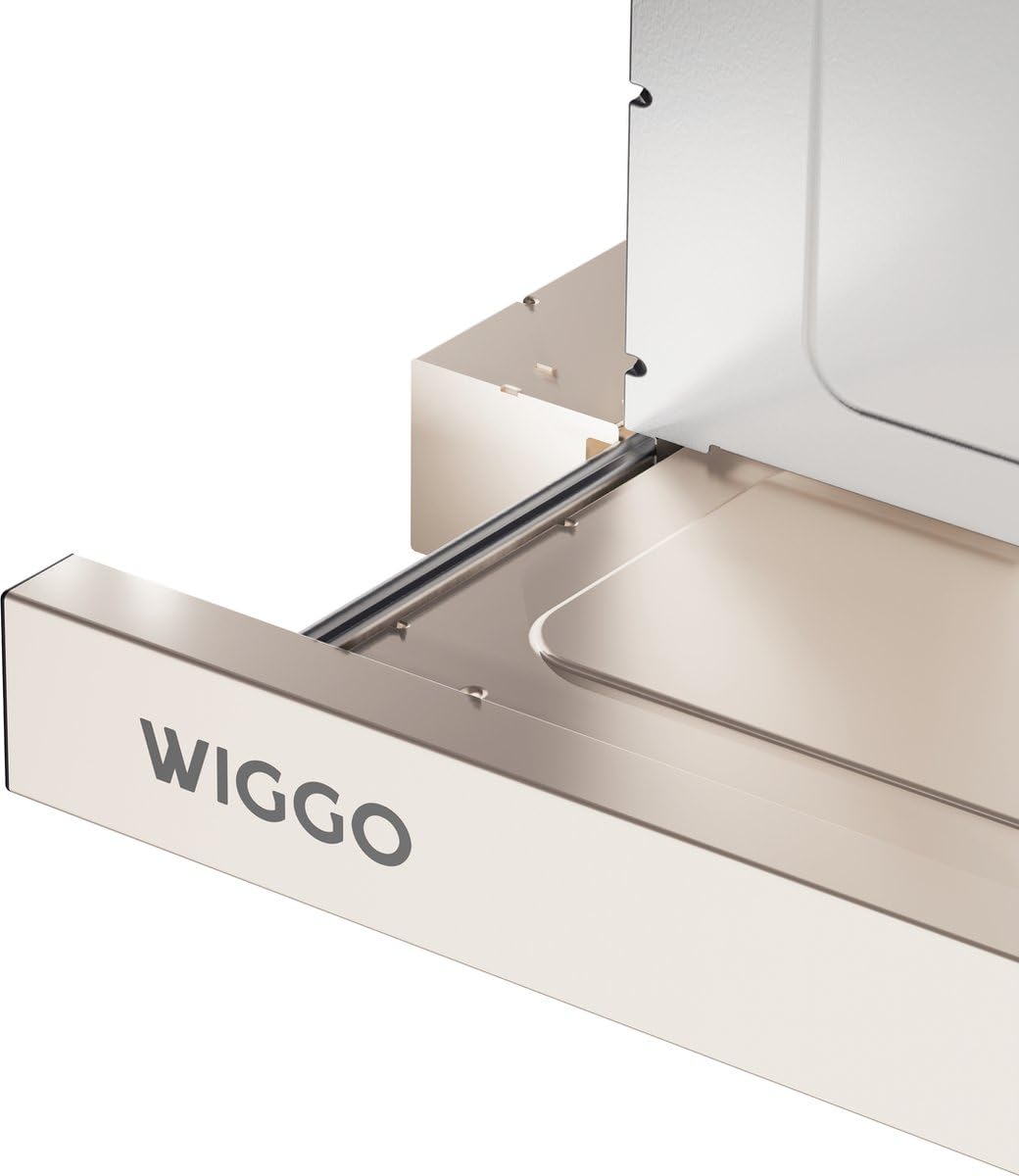 Wiggo WE-E632ER(C) Cappa aspirante a schermo piatto - Crema - 60 cm