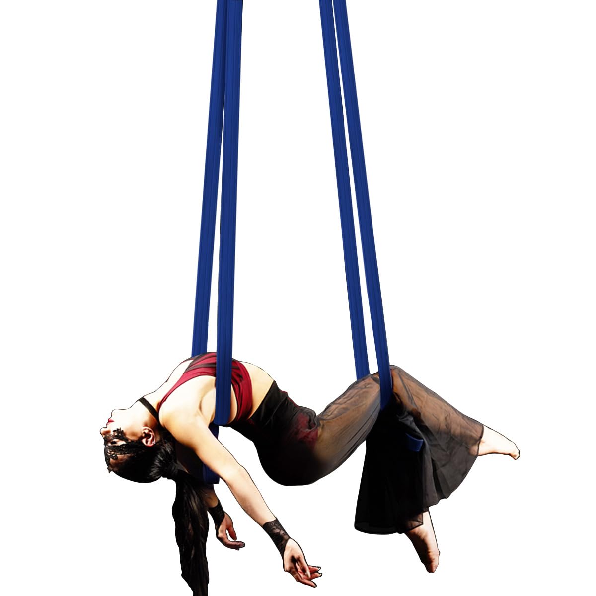 2 m Antennenschlaufen, Antennenbänder, Seile, Luftakrobatik, Körperschlaufe, Trapez, Zirkusgeräte, Ausrüstung, Yoga-Gurte, 1 Paar