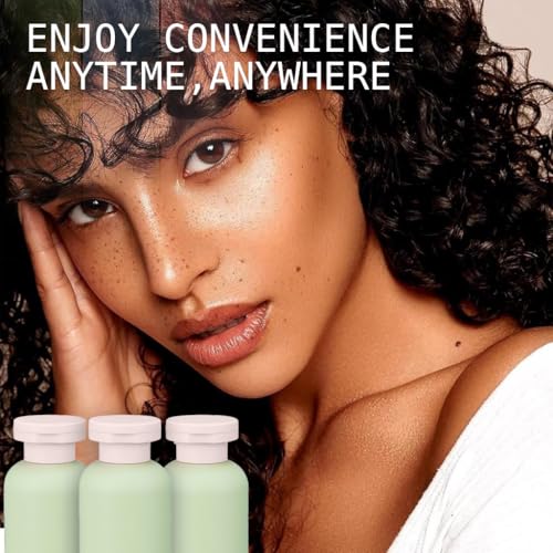 Image of MAYCREATE 100ml Travel Bottle Kit for Toiletries, 3Pcs Travel Toiletry Bottles Kit Accessories, Soft PE Leakproof Empty Squeeze Dispenser Bottle for Shampoo, Body Lotion, With Storage Pouch