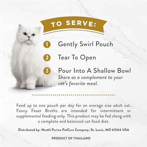 Purina Fancy Feast Broths, Classic Seafood Wet Cat Food, 1.4 oz, 12-Pack - image 7