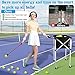 Angooni Professional Tennis Cart with Silent PU Wheels - Sturdy and Lightweight Tennis Ball Cart with 150-Ball Capacity - Portable Tennis Balls Basket & Reliable Ball Carrier