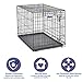 MidWest Homes for Pets Newly Enhanced Single & Double Door iCrate Dog Crate, Includes Leak-Proof Pan, Floor Protecting Feet, Divider Panel & New Patented Features