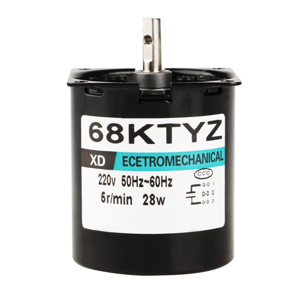 Ultimi motori AC Motoriduttore sincrono a magneti permanenti CW/CCW 68KTYZ 220V per generatore fai-da-te(5（rpm）)