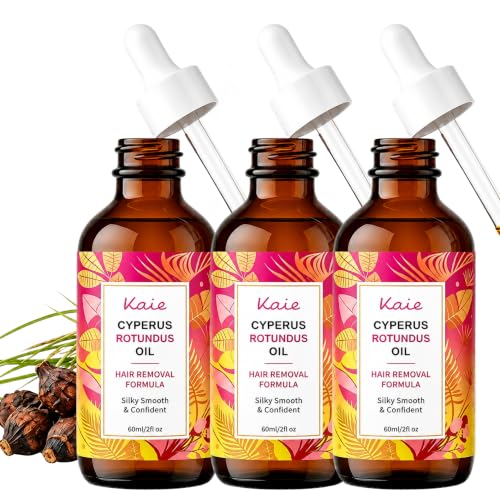 Image of Cyperus Rotundus Oil Hair Removal Spray for Women & Men | Cypress Permanent Hair Reduction Oil for Face, Arms, Legs & Body, Natural Cyperus Rotundus for Hair Removal, Reduces Unwanted Hair Growth, Moisturizes & Soothes The Skin, Reducing Body Hair Growth, Shrink Pores, Suitable for All Skin Types (pack of 3)
