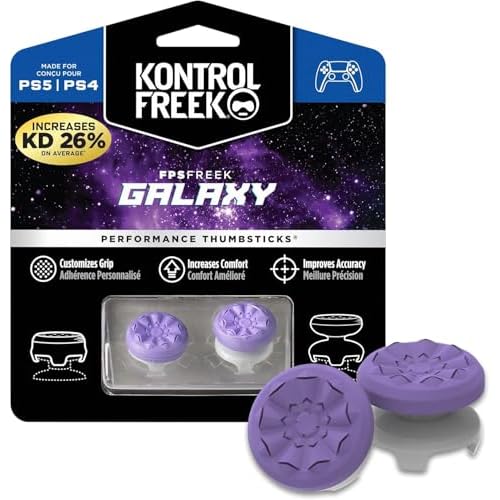 KontrolFreek FPS Freek Galaxy Purple voor PlayStation 4 (PS4) Controller | 2 Performance Thumbsticks | 1 Hoge Stijging, 1 Gemiddelde Stijging | Paars [playstation_4] [onbekend_formaat]